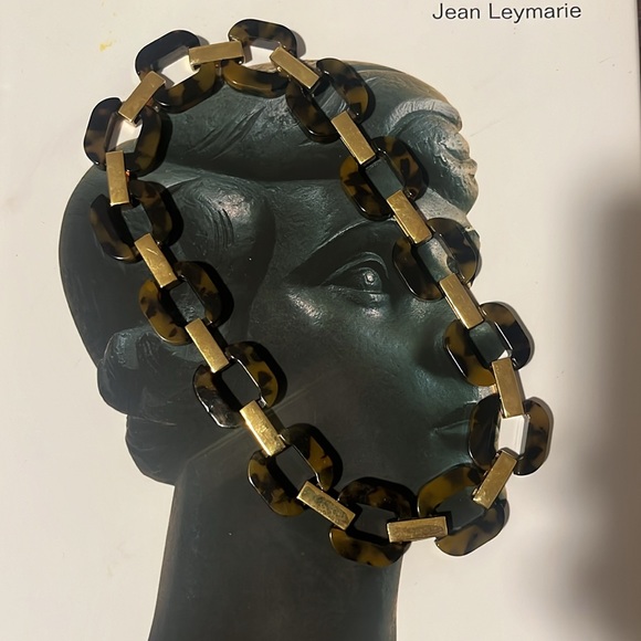 J Crew gold & tortoise link chocker - Picture 2 of 4